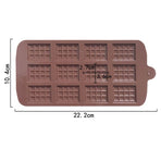 Waffle Chocolate Moulds Silicone Candy Molds, 2PCS12-Cavity Small Break Apart Chocolate Molds Non-Stick Reusable DIY Baking Mold
