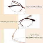 Anti Eyestrain Reading Glasses Oversized Computer Readers Anti Blue Light Flat Light Mirror Presbyopic Glasses