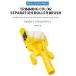 Paint Edger Roller Brush,Multifunctional Hand-held Clean-Cut Paint Edger Roller Brush Portable Tool Kit, Rexroth Pole Mountable