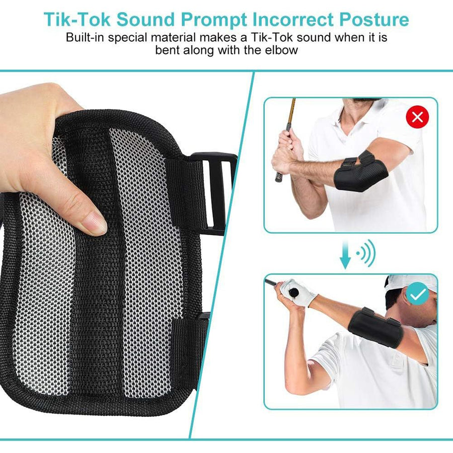 Golf Training Aid Golf Swing Posture Elbow Brace Corrector Alignment Guide Training Support Tool for Golf Novice Practice