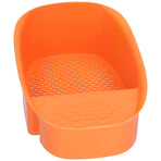 Vegetable Drainer, Multifunctional Practical Sturdy Sink Drain Rack Save Space for Fruit Vegetable Drainer Leftovers  (Orange)