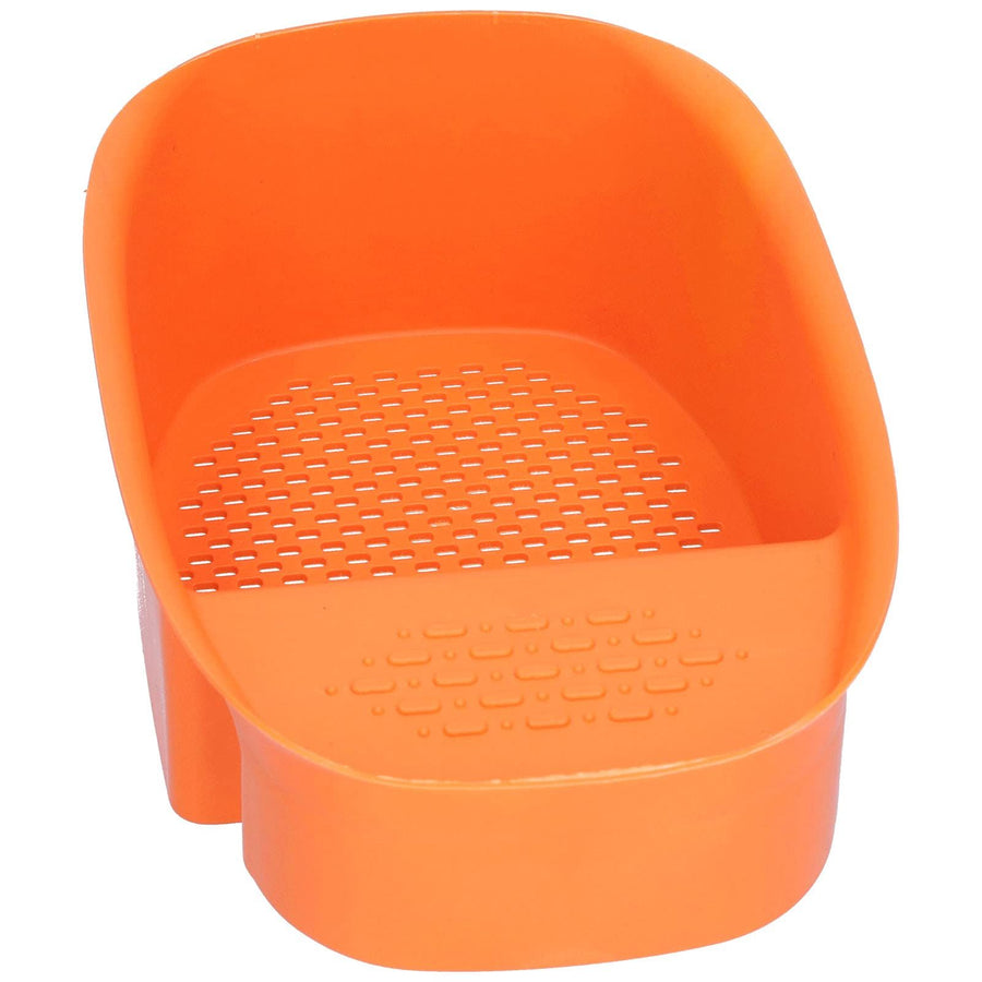 Vegetable Drainer, Multifunctional Practical Sturdy Sink Drain Rack Save Space for Fruit Vegetable Drainer Leftovers  (Orange)