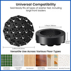 Anti Vibration Pads for Washing Machine - Reduce Noise and keep washing machine/Dryer from moving - 4 Pack Rubber Anti-vibration
