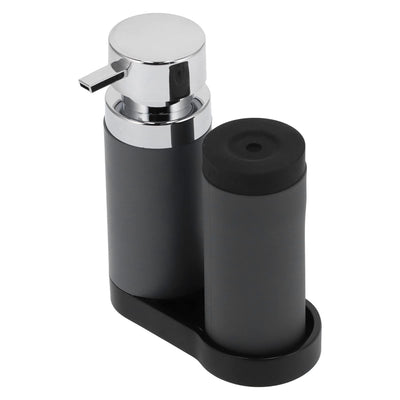 Soap Dispenser Set, 2Pcs Soap Dispenser Kitchen Sink 240ml Liquid Soap Shower Squeeze Bottle and Press Bottle Gel Detergent Bottle