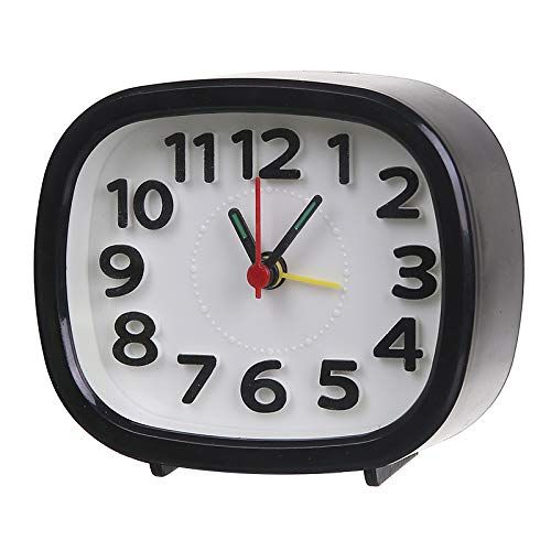 Alarm Clocks for Bedrooms, Digital Alarm Clock for Kids Silent Alarm Clock Wall Clock Decor Wind up Clock Compact Alarm Clock