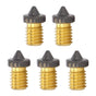 Hardened Brass Printer Nozzles - 5PCS | 1.75mm Filament Compatibility | PTFE Coating Uniform Heating |