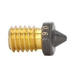 Hardened Brass Printer Nozzles - 5PCS | 1.75mm Filament Compatibility | PTFE Coating Uniform Heating |