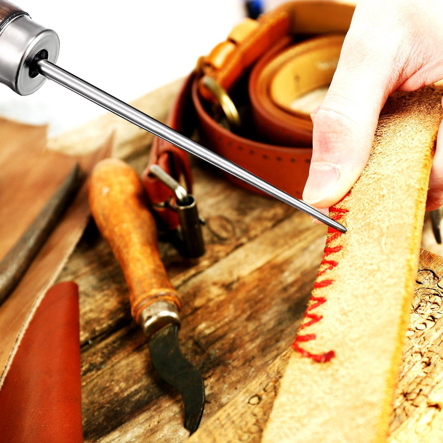Wooden Handle Scratch Awl for Leather Punch Hole or DIY Handmade Wooden Handle Scratch Awl for Leather Punch Hole or -1pcs
