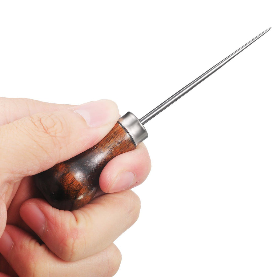 Wooden Handle Scratch Awl for Leather Punch Hole or DIY Handmade Wooden Handle Scratch Awl for Leather Punch Hole or -1pcs