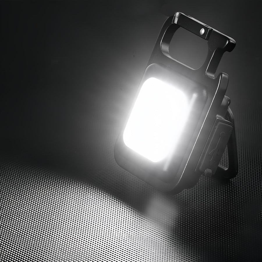 Mini LED Flashlight Keychain Light Multifunctional Portable Camping Flashlights USB Charging Work Lights Fishing Lanterna
