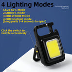 Mini LED Flashlight Keychain Light Multifunctional Portable Camping Flashlights USB Charging Work Lights Fishing Lanterna