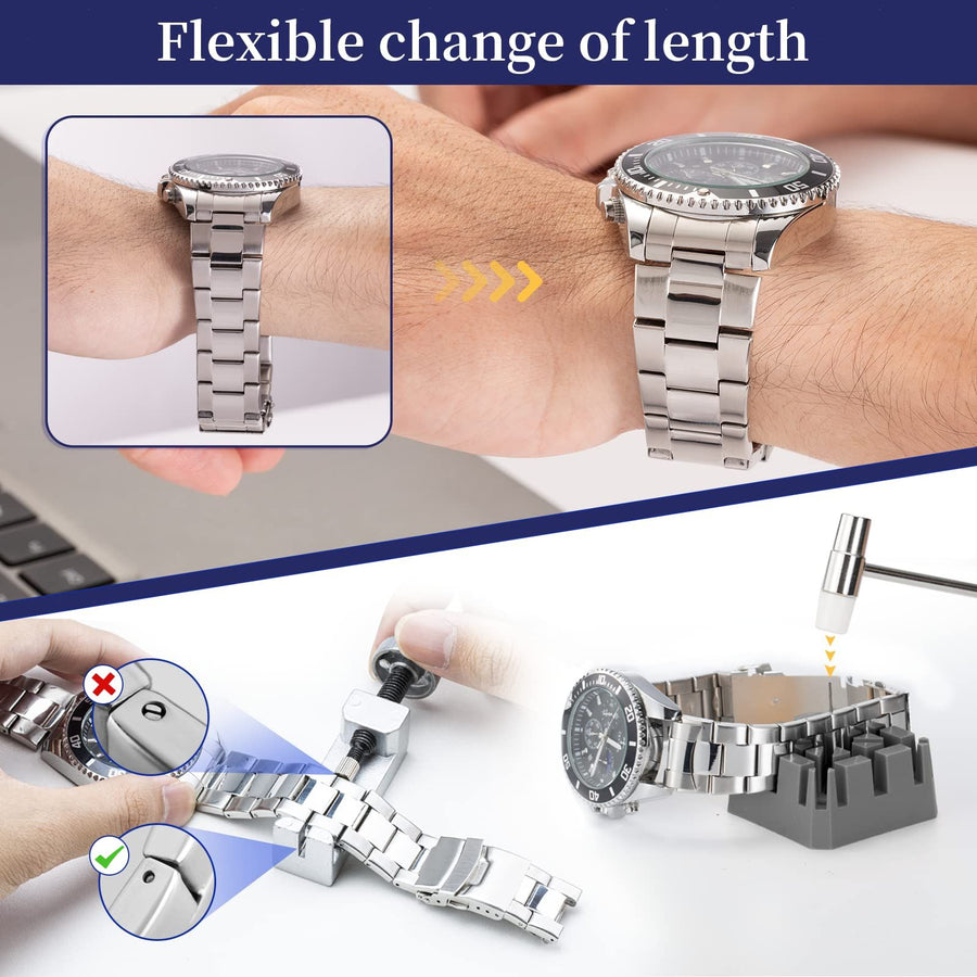 Watch Repair Kit, Professional Watch Battery Replacement Tool, Watch Link & Back Removal Tool, Spring Bar Tool Set