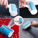 Washable Lint Roller Lint Roller Reusable Sticky Dog Cat Hair Remover Cleaner with Cover for Clothes, Pet Hairs, Carseats