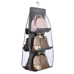 Purses Hanger Hanging Handbag Organizer Bags Storage Holder for Closet with 6 Larger Pockets  large capacity