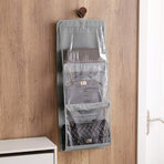 Purses Hanger Hanging Handbag Organizer Bags Storage Holder for Closet with 6 Larger Pockets  large capacity