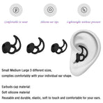Earbud Replacement Tips Silicone Earbud Tips Earbud Caps Compatible with and Sport Headphone Ear Tips Earbud Rubber Tips 3 Pairs