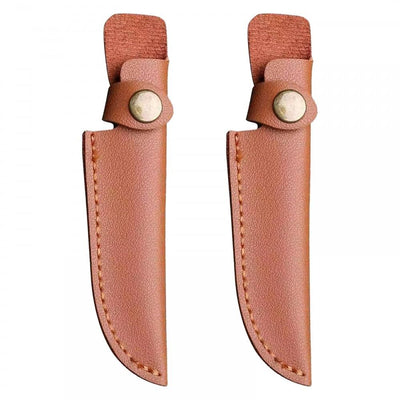 2PCS Leather Knife Sheath,Straight Knife Pouch Knife Cover Sleeve with Belt Loop for Outdoor Hunting Camping