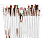 Female Makeup Brushes Set 20pcs Professional Cosmetics for Face Eyeshadow Lip  Make Up Brush Kit Tools (White)