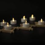 Battery Tea Lights Candles - LED Tea Light  Pack of 12 Battery Operated (Warm White) for Party Garden Gift