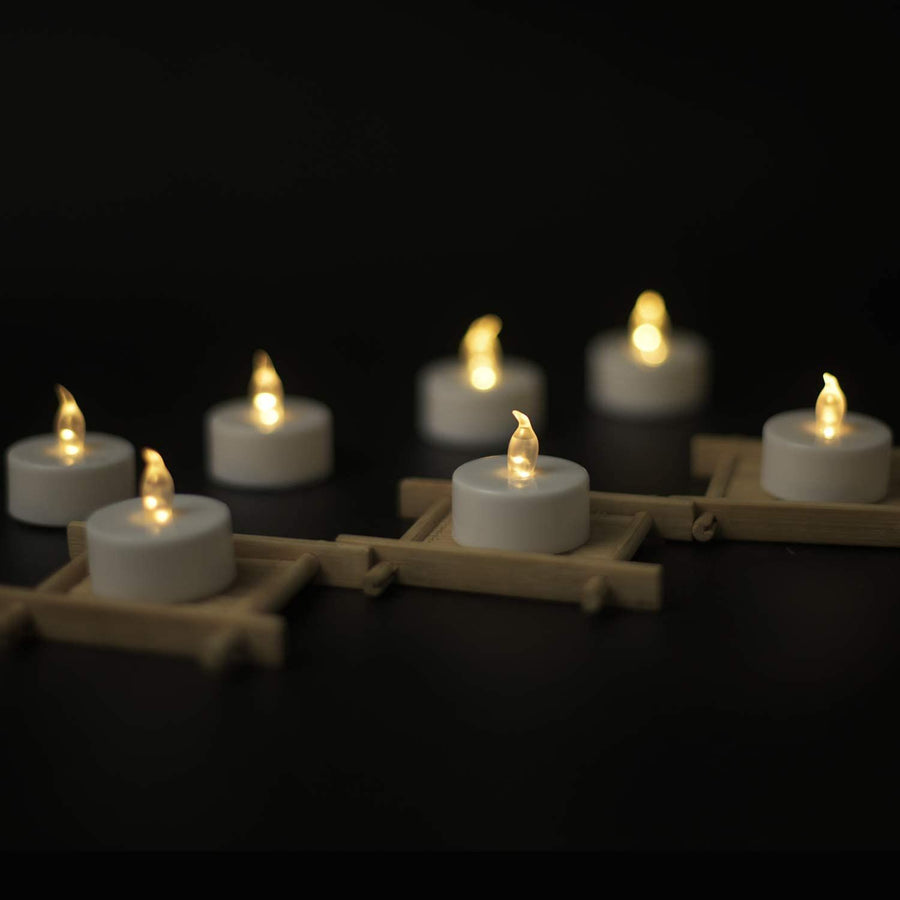 Battery Tea Lights Candles - LED Tea Light  Pack of 12 Battery Operated (Warm White) for Party Garden Gift