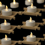Battery Tea Lights Candles - LED Tea Light  Pack of 12 Battery Operated (Warm White) for Party Garden Gift