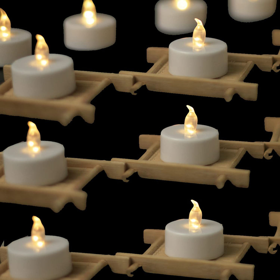 Battery Tea Lights Candles - LED Tea Light  Pack of 12 Battery Operated (Warm White) for Party Garden Gift