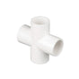 4 Way 1" Cross PVC Fitting, 8 Pack PVC Fitting Connector, Furniture Grade, for Building Furniture and PVC Structures, White