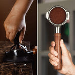 51mm Coffee Hand Tamper Stainless Steel Base Professional Espresso Press for Coffee Machine Barista Tool (51mm)