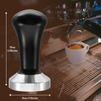 51mm Coffee Hand Tamper Stainless Steel Base Professional Espresso Press for Coffee Machine Barista Tool (51mm)