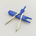 Calipers Nursing or Doctor Caliper Divider for Measuring Drafting Electrocardiographs with Ruler (Blue)