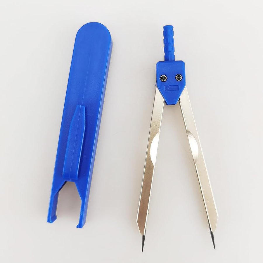 Calipers Nursing or Doctor Caliper Divider for Measuring Drafting Electrocardiographs with Ruler (Blue)