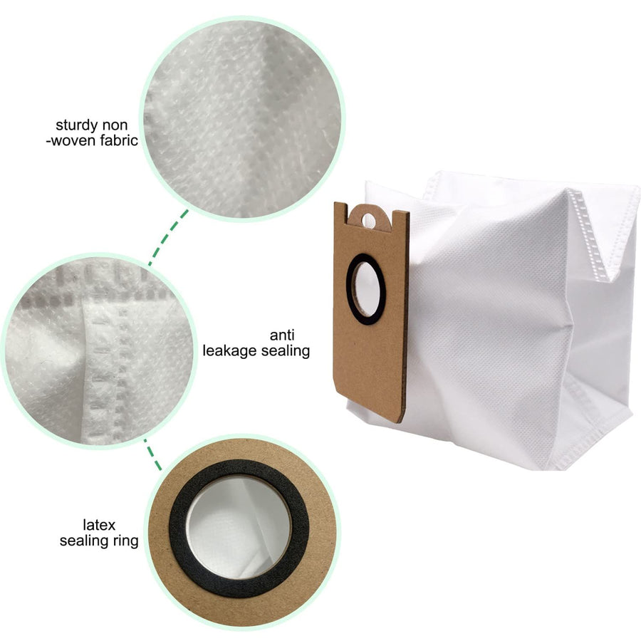 Dust Bags Replacement for  Self Empty Robot Vacuum Cleaner Accessory Parts, Robot Vacuum Cleaner Replacement Spare Parts