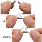 Keychain, 100 Pack of 5.9inches Stainless Steel Wire Ring 1.5mm Cable Loop Rings for Hanging Luggage Tag, Keys and ID Tag