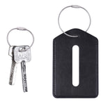 Keychain, 100 Pack of 5.9inches Stainless Steel Wire Ring 1.5mm Cable Loop Rings for Hanging Luggage Tag, Keys and ID Tag