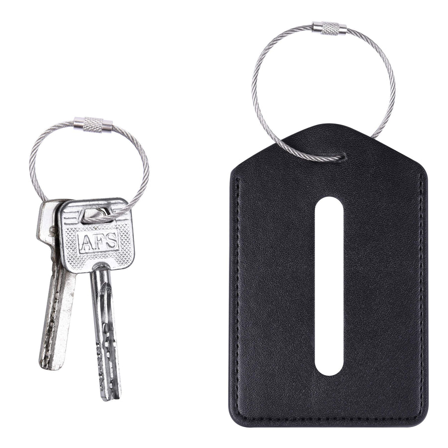 Keychain, 100 Pack of 5.9inches Stainless Steel Wire Ring 1.5mm Cable Loop Rings for Hanging Luggage Tag, Keys and ID Tag