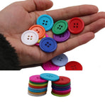 1 Inch Buttons Sewing Flatback Resin Button Pack of Classic round shaped buttons Easy to Use 100 pc