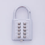 Anti-Theft Button Combination Padlock Digit Push Password Lock Zinc Alloy Security Lock Suitcase Luggage Coded Lock Cupboard