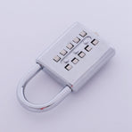 Anti-Theft Button Combination Padlock Digit Push Password Lock Zinc Alloy Security Lock Suitcase Luggage Coded Lock Cupboard
