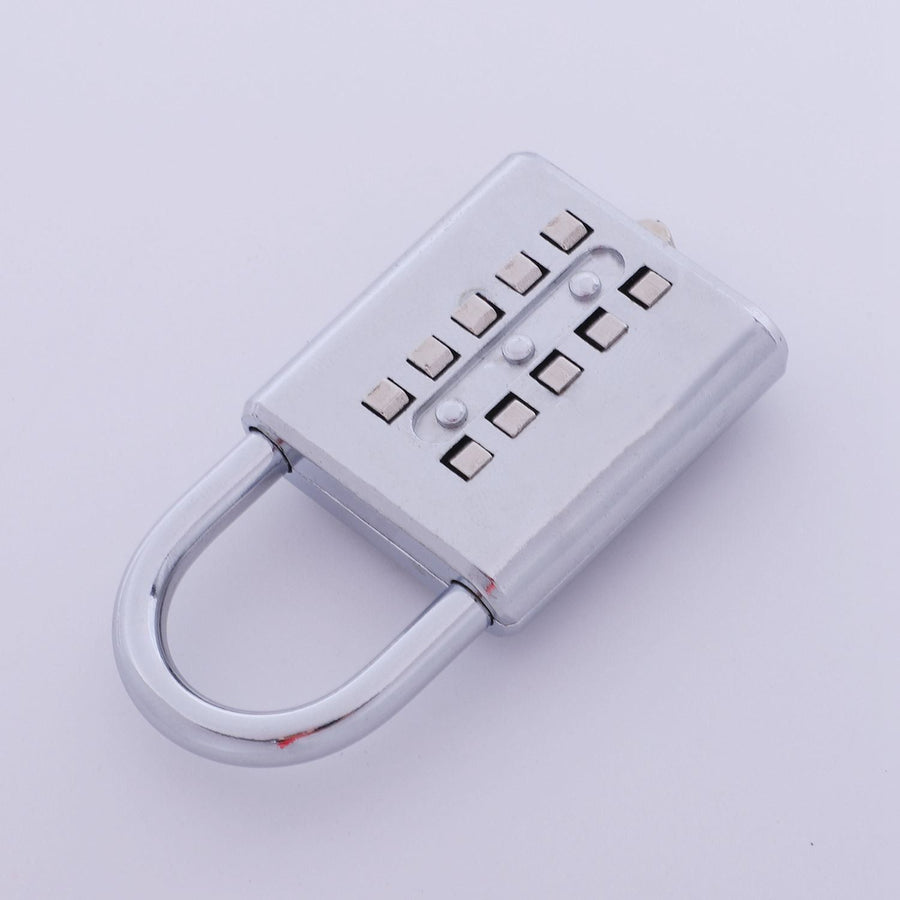 Anti-Theft Button Combination Padlock Digit Push Password Lock Zinc Alloy Security Lock Suitcase Luggage Coded Lock Cupboard