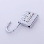 Anti-Theft Button Combination Padlock Digit Push Password Lock Zinc Alloy Security Lock Suitcase Luggage Coded Lock Cupboard