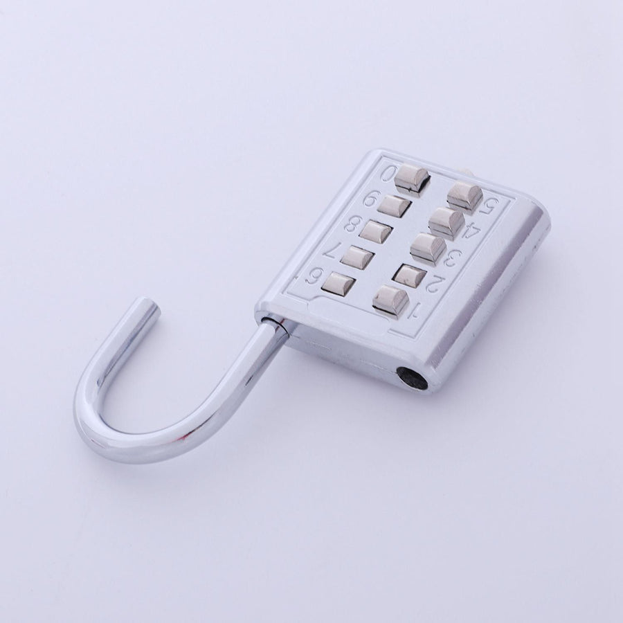 Anti-Theft Button Combination Padlock Digit Push Password Lock Zinc Alloy Security Lock Suitcase Luggage Coded Lock Cupboard