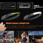 Mechanic Headlamp, Weatherproof, Lightweight Head Lights Flashlight for Hard Hat, Camping, Running, Hiking