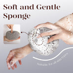 Bath Sponge, Sponge Loofah Body Scrubber, Shower Pouf Cleaning Loofahs Sponge, Shower Use Sponge (2 pes)