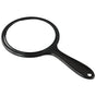 Hand Mirror, Double-Sided Handheld Mirror 1X/2X Magnifying Mirror with Handle, Pack of 1 (Transparent Black)