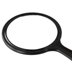 Hand Mirror, Double-Sided Handheld Mirror 1X/2X Magnifying Mirror with Handle, Pack of 1 (Transparent Black)