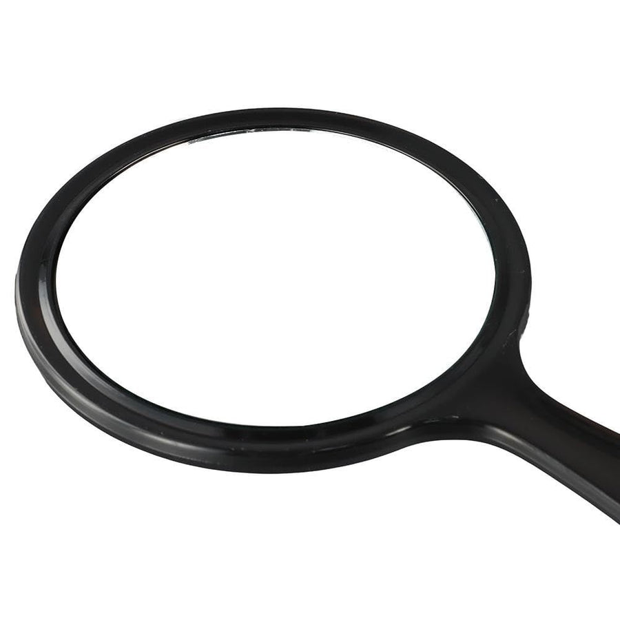 Hand Mirror, Double-Sided Handheld Mirror 1X/2X Magnifying Mirror with Handle, Pack of 1 (Transparent Black)