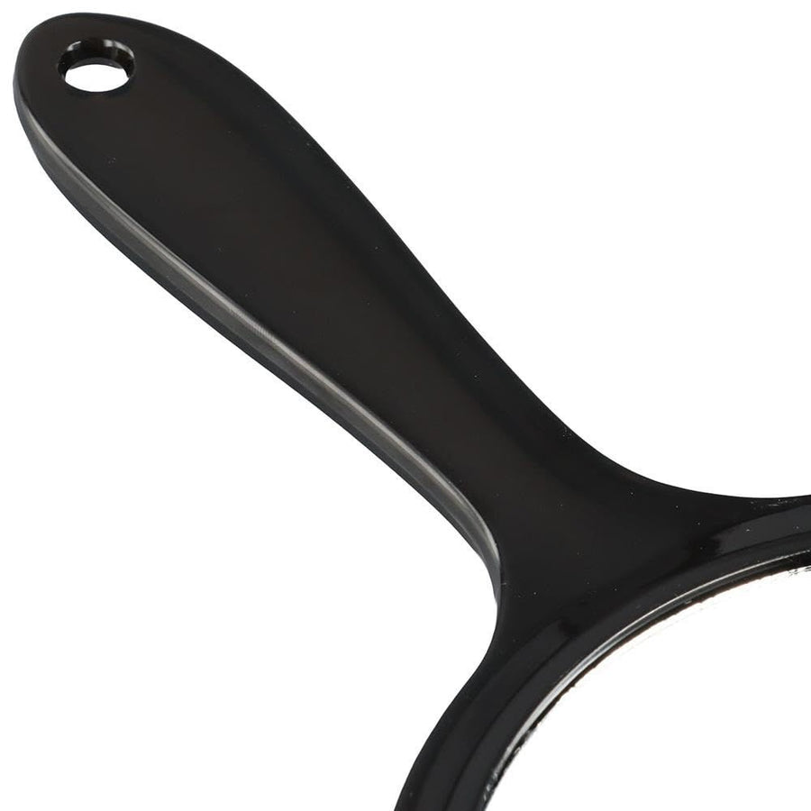 Hand Mirror, Double-Sided Handheld Mirror 1X/2X Magnifying Mirror with Handle, Pack of 1 (Transparent Black)