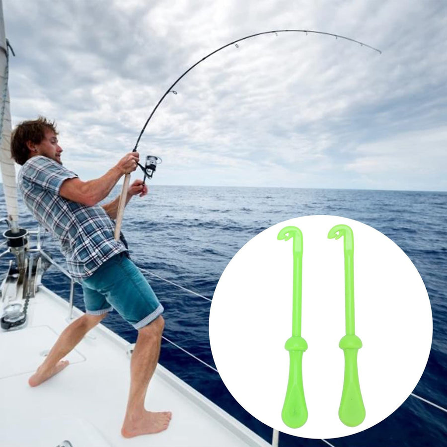 2pcs Fast Knot Tying Tool Portable Plastic Hook Loop Disgorger Remover for Fishing Easy to Use fine workmanship