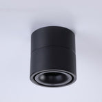 Circular LED Foldable Tube Light Sofa Adjustable Angle TV Background Wall Ceiling Rail Spotlight(Size:3000k,Color:Black)
