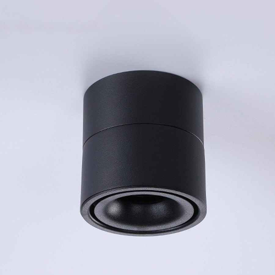Circular LED Foldable Tube Light Sofa Adjustable Angle TV Background Wall Ceiling Rail Spotlight(Size:3000k,Color:Black)
